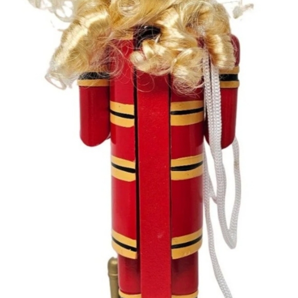 Female Fireman Firefighter Wood 14" Nutcracker - Picture 3 of 4